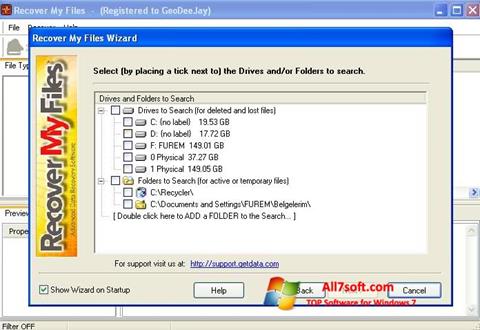 截圖 Recover My Files Windows 7