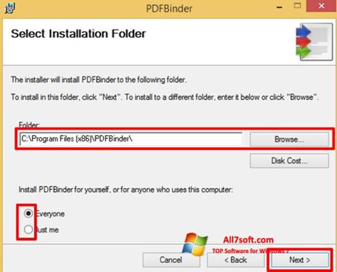截圖 PDFBinder Windows 7