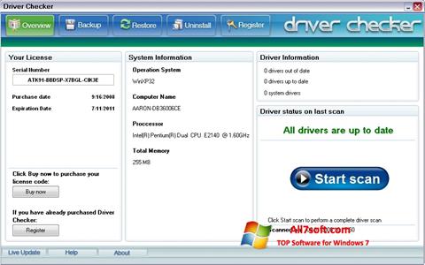 截圖 Driver Checker Windows 7
