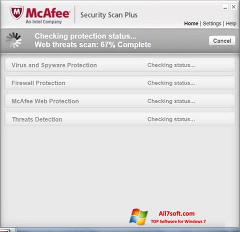 截圖 McAfee Security Scan Plus Windows 7