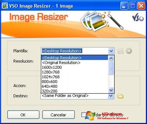 截圖 VSO Image Resizer Windows 7