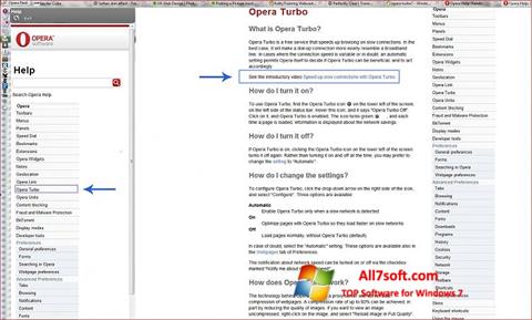 截圖 Opera Turbo Windows 7