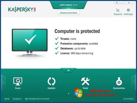 截圖 Kaspersky AntiVirus Windows 7