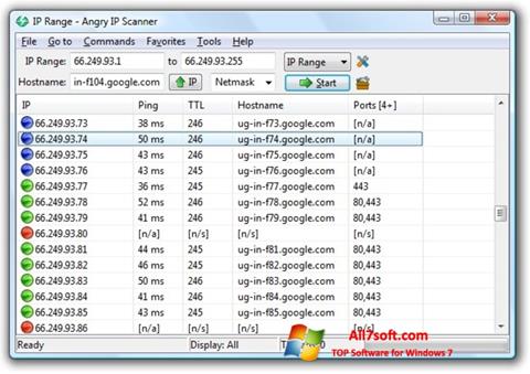 截圖 Angry IP Scanner Windows 7