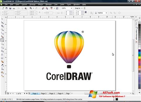 截圖 CorelDRAW Windows 7