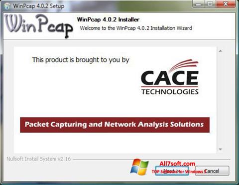 截圖 WinPcap Windows 7