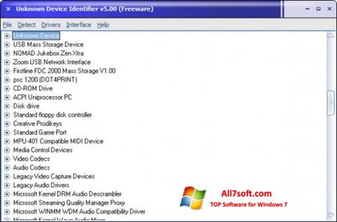 截圖 Unknown Device Identifier Windows 7