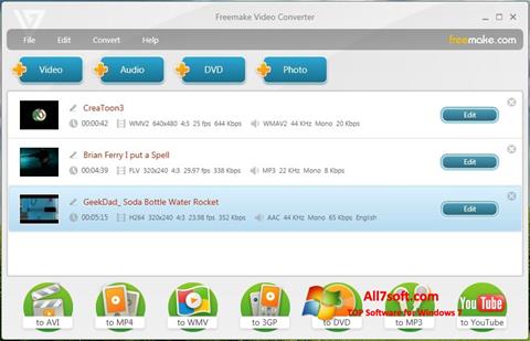 截圖 Freemake Video Converter Windows 7