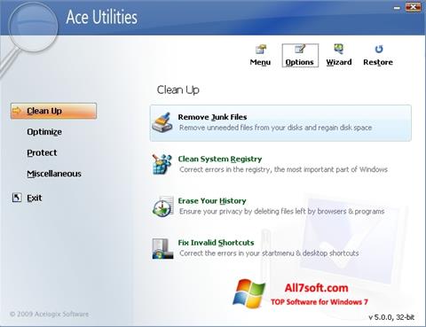 截圖 Ace Utilities Windows 7