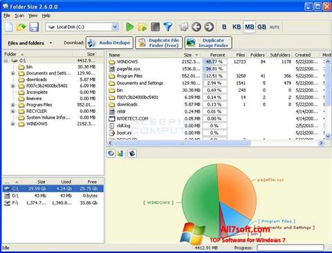 截圖 Folder Size Windows 7