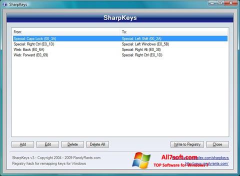 截圖 SharpKeys Windows 7