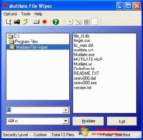 截圖 Free File Wiper Windows 7