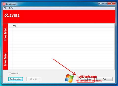 截圖 Avira Registry Cleaner Windows 7