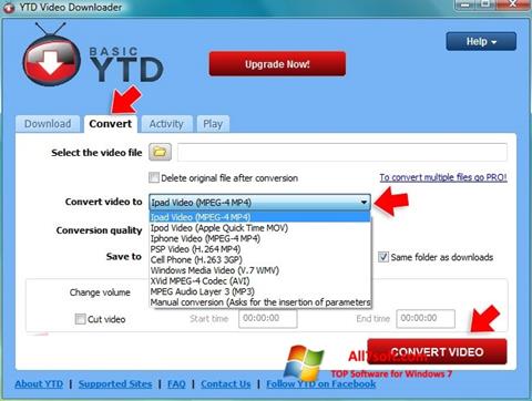 截圖 YTD Video Downloader Windows 7