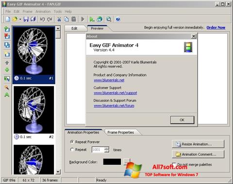 截圖 Easy GIF Animator Windows 7