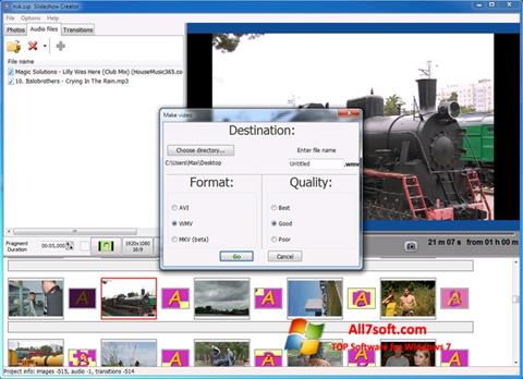 截圖 Bolide Slideshow Creator Windows 7