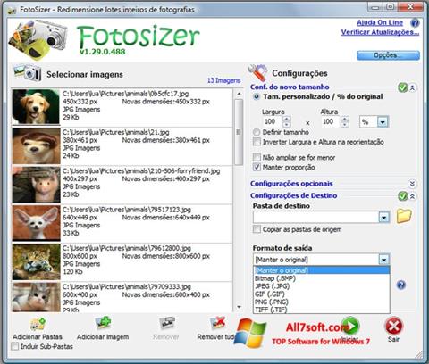 截圖 Fotosizer Windows 7