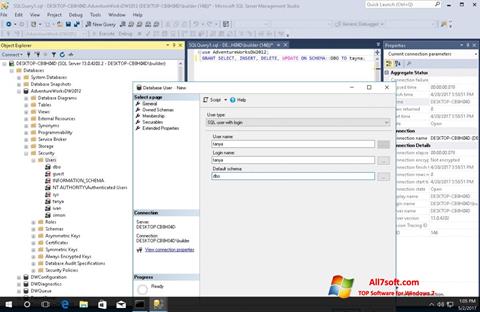截圖 Microsoft SQL Server Windows 7