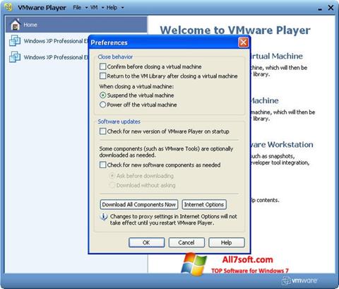 截圖 VMware Player Windows 7
