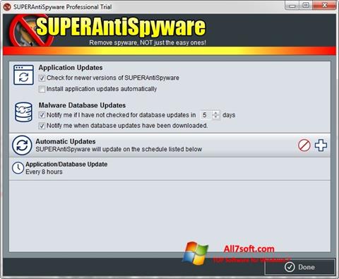 截圖 SUPERAntiSpyware Windows 7