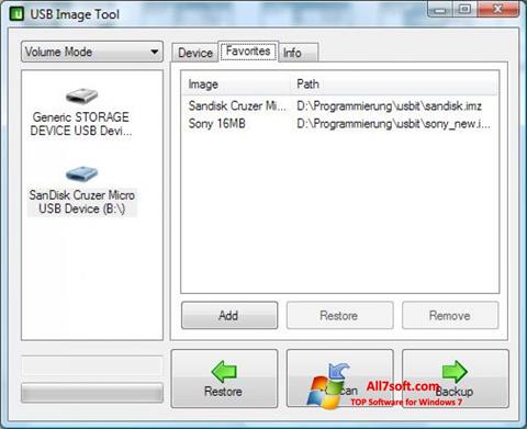 截圖 USB Image Tool Windows 7