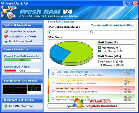 截圖 Fresh RAM Windows 7
