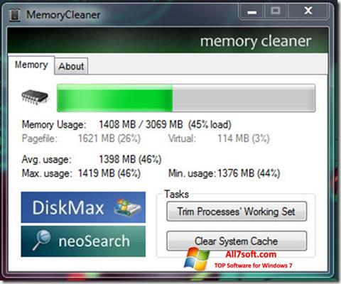 截圖 Memory Cleaner Windows 7