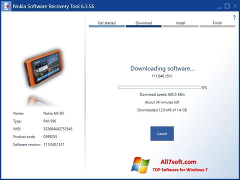 截圖 Nokia Software Recovery Tool Windows 7