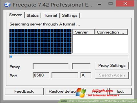 截圖 Freegate Windows 7