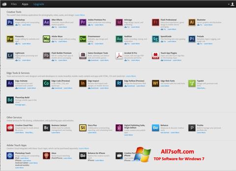 截圖 Adobe Creative Cloud Windows 7