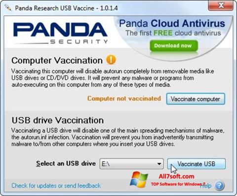 截圖 Panda USB Vaccine Windows 7