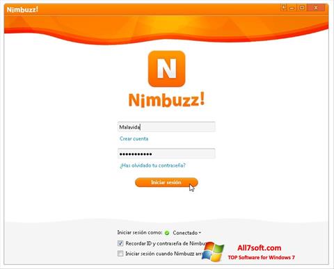 截圖 Nimbuzz Windows 7