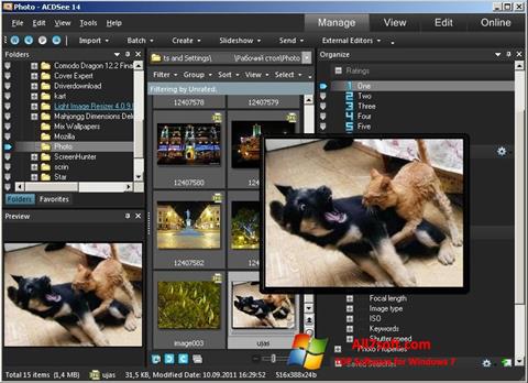 截圖 ACDSee Photo Manager Windows 7