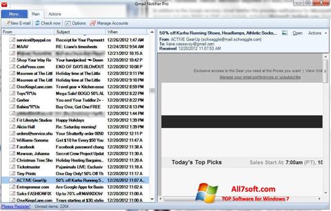 截圖 Gmail Notifier Windows 7