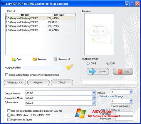 截圖 PDF to DWG Converter Windows 7