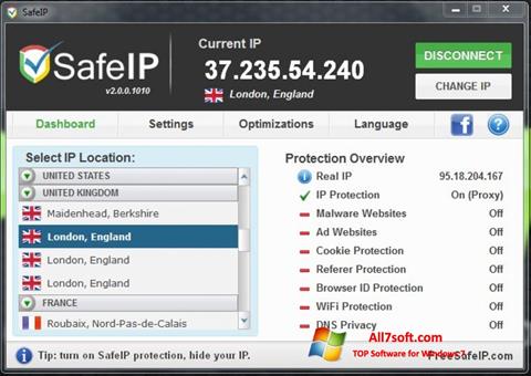 截圖 SafeIP Windows 7