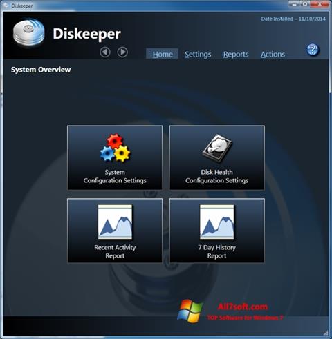 截圖 Diskeeper Windows 7