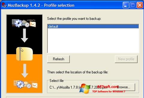 截圖 MozBackup Windows 7