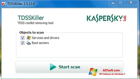 截圖 Kaspersky TDSSKiller Windows 7