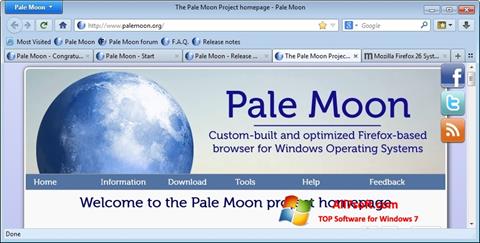 截圖 Pale Moon Windows 7