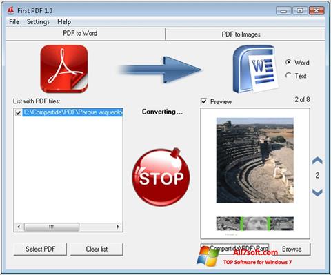 截圖 First PDF Windows 7