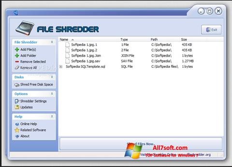 截圖 File Shredder Windows 7